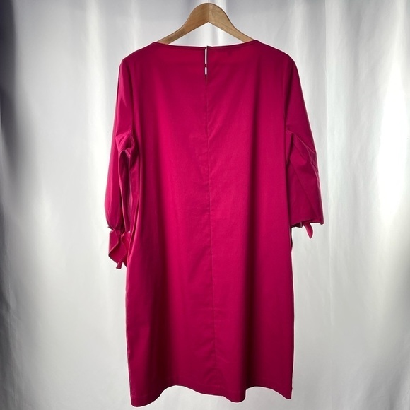 Lafayette 148 Paige Tie Sleeve Shift Dress in Berry Pink Size Medium - Picture 6 of 6
